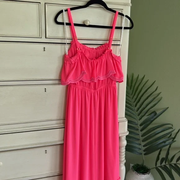 Lilly Pulitzer Adia Maxi Dress Love Potion Pink Maxi Dress size S - Picture 4 of 8